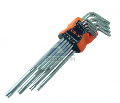 Klíče torx sada 9ks - T10-T50 prodloužené CrV