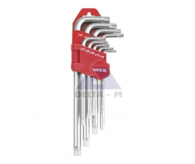 Klíče torx/tamper 9ks T10-50mm