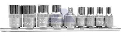 Hlavice sada torx 1/4"-3/8" E5-E16