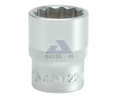 Hlavice 1/2" 22mm 12tihran CrV