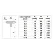 Šroubovák "T" imbus sada 2,5-10 8ks kuličkou
