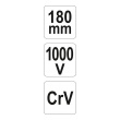 Kleště štípací boční 180mm VDE