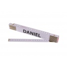 Skládací 2m DANIEL - bílý dřevěný
