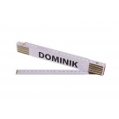 Skládací 2m DOMINIK - bílý dřevěný